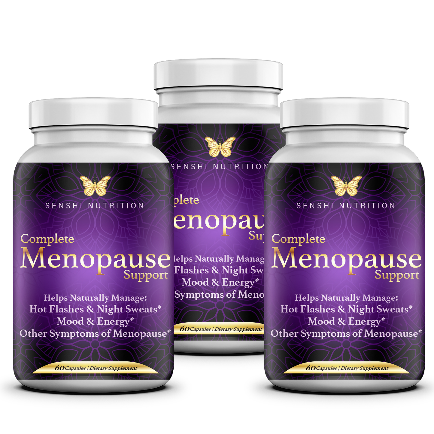 Complete Menopause Support - Gluten Free, GMO Free, Dairy Free Capsules